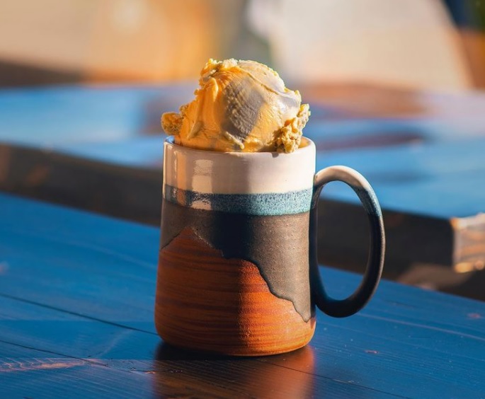 tiger tail ice cream by Burnt Honey in Nanaimo