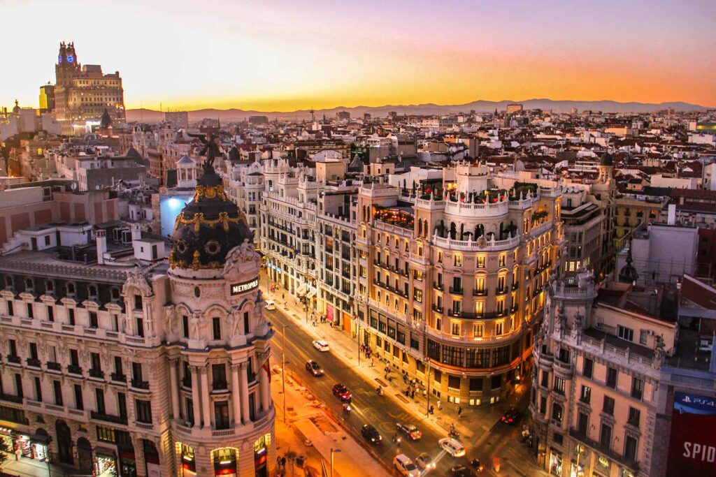 living in Madrid, Spain