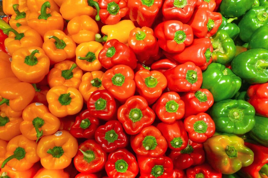 bell pepper colours